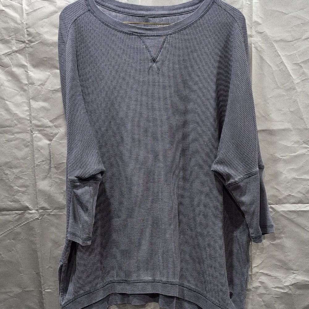 Calvin Klein Performance Gray Waffle Knit Hoodie